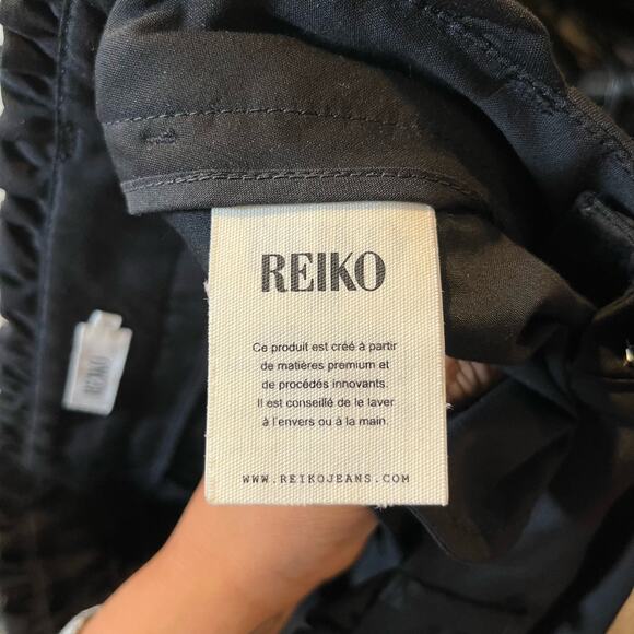 Reiko Leon Tapered Cigarette Fit Pants in Black Size 29 NEW - Picture 6 of 11